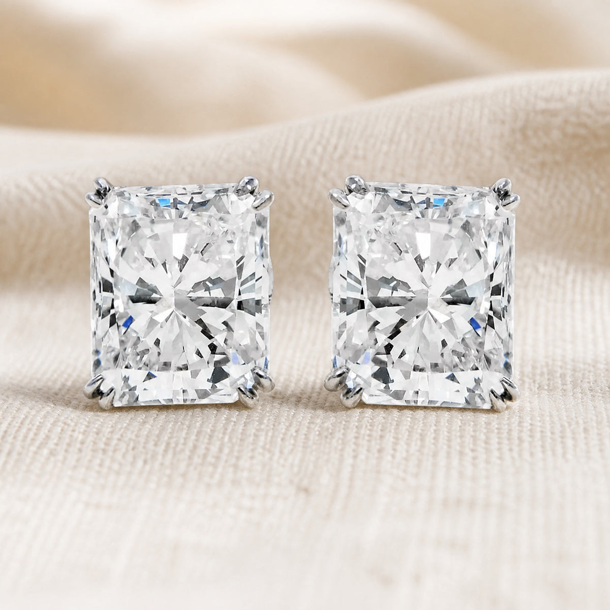 Radiant Crystal Minimalist Earrings
