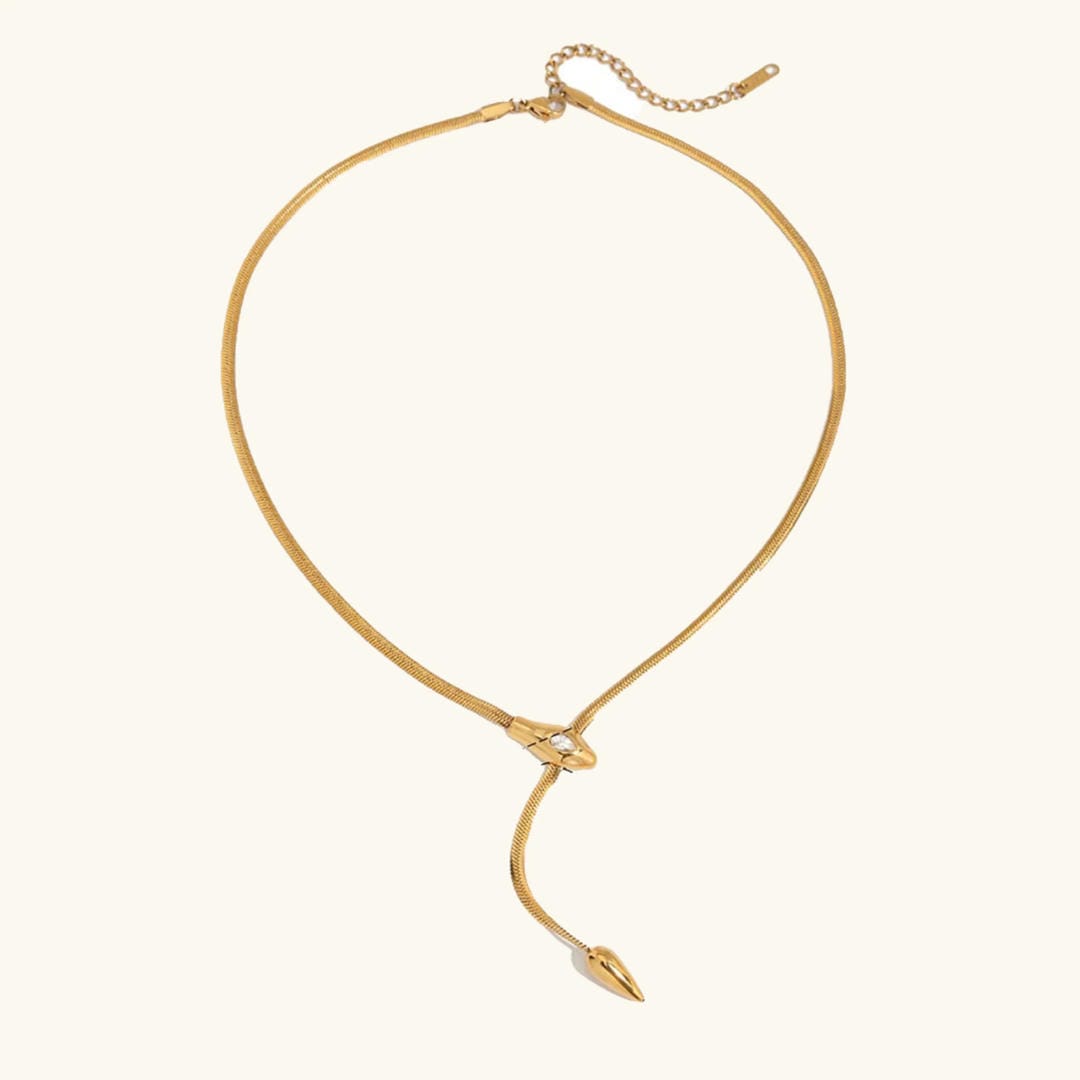 Vintage Gold Serpentine Necklace
