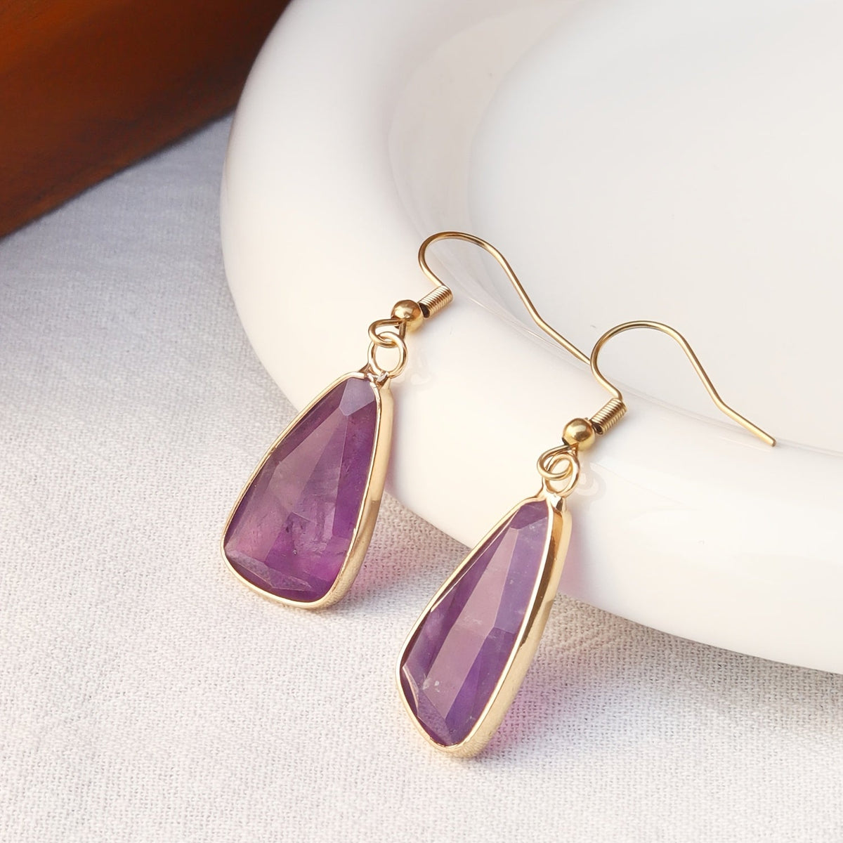 Refined Triangle Beaded Earrings