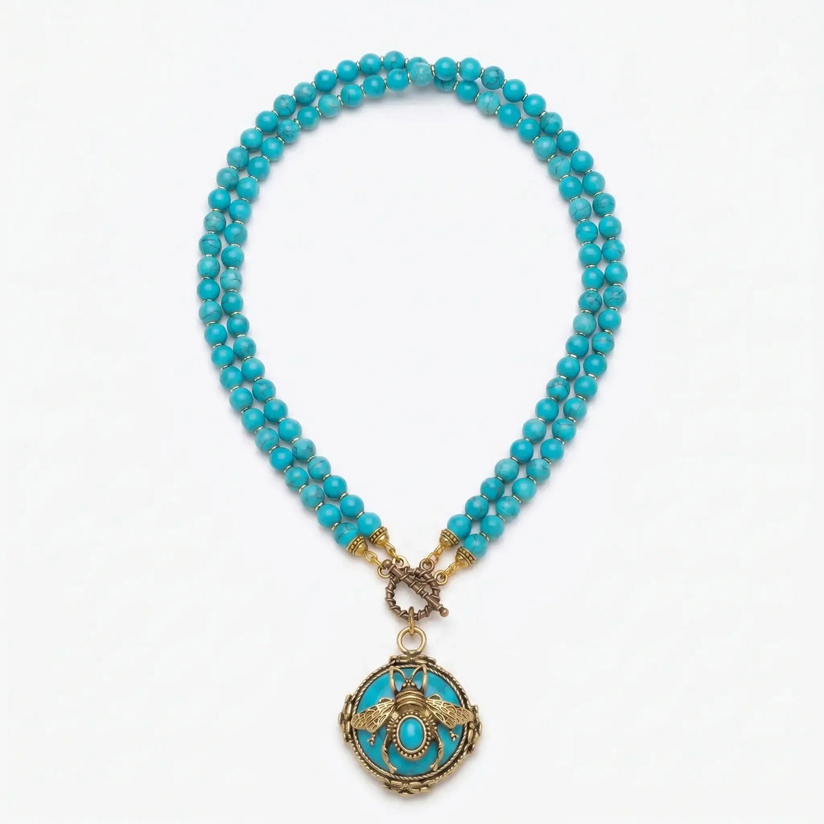 BeeQueen Vintage Natural Agate Necklace