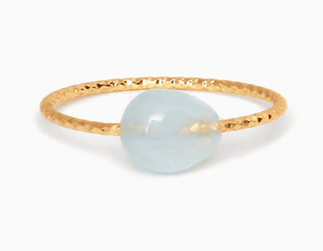 Thin Ring with Colorful Stones