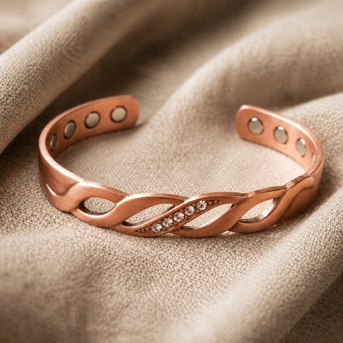 Prestige Seam Copper Bracelet