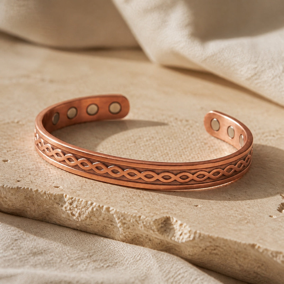 River Current Copper Bracelet