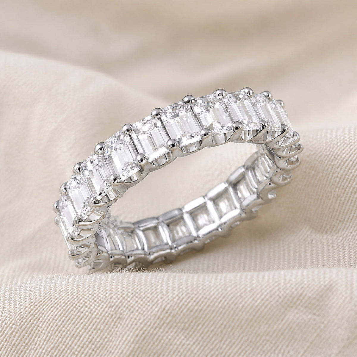 Timeless Square Crystal Zirconia Ring