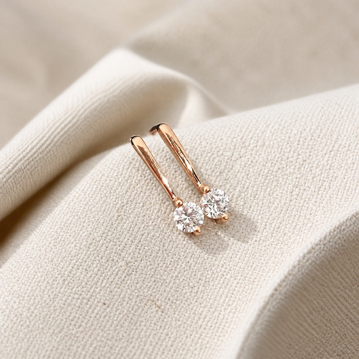 Polished Pierced Drop Earrings