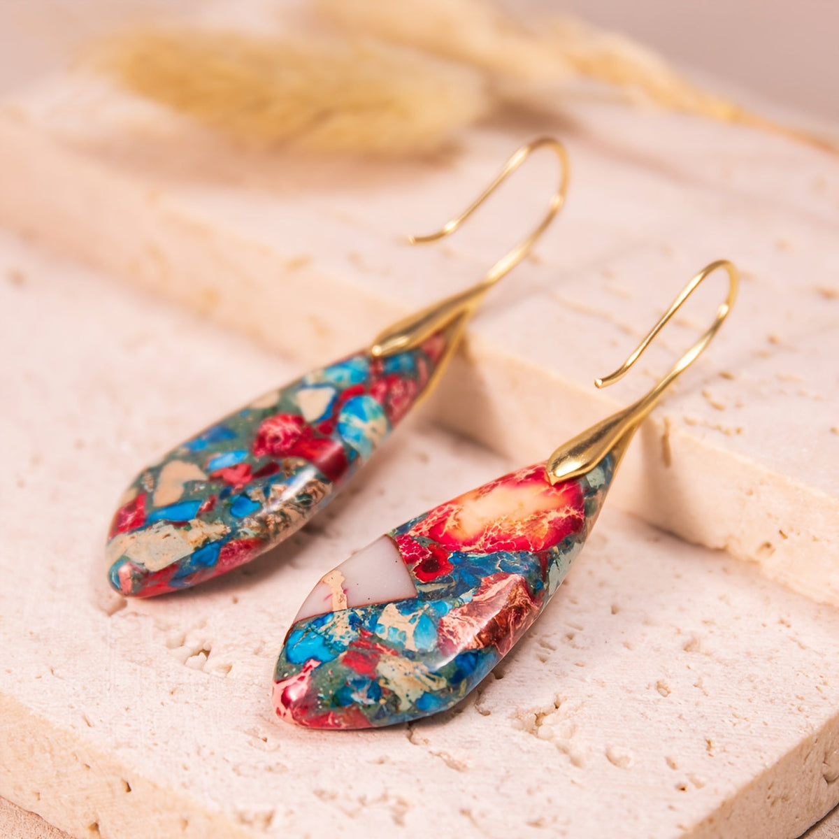 Vibrant Boho Dangle Earrings